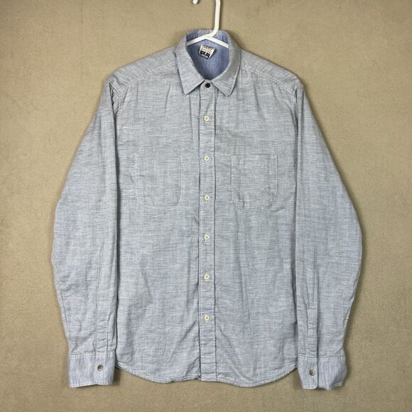 Faherty Other - Faherty Shirt Mens‎ Medium Blue Reversable Preppy Long Sleeve Casual Adult